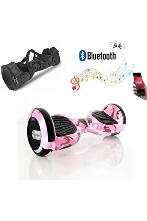 Elektrikli Kaykay Hoverboard Bluetooth Hoparlörlü 6.5 İnç Grafiti D05 - Çanta Hediye