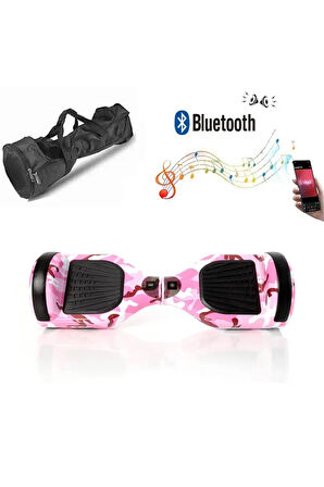 Elektrikli Kaykay Hoverboard Bluetooth Hoparlörlü 6.5 İnç Grafiti D05 - Çanta Hediye