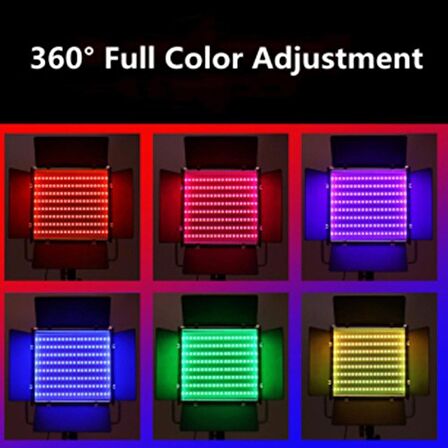 Deyatech 50W RGB LED Video ışık stüdyo ışıkları fotoğraf ışıkları Video konferans Youtube için Deya-50w