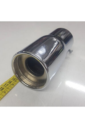 60 Lık Islık Sesli Vidalı Nikelaj Egzoz Ucu Kolay Montajlı