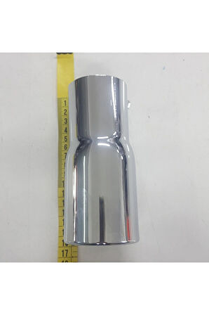 60 Lık Islık Sesli Vidalı Nikelaj Egzoz Ucu Kolay Montajlı