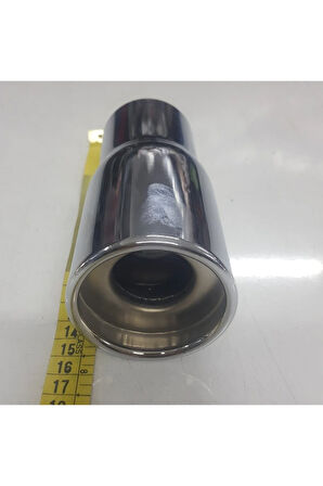 60 Lık Islık Sesli Vidalı Nikelaj Egzoz Ucu Kolay Montajlı