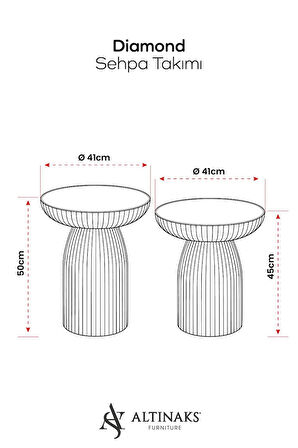 BOHEM SEHPA,TEKLİ SEHPA,YAN SEHPA,ZİGON SEHPA - Aytaşı & Ud (Açık Ceviz) Çift Renk - Q 40 * h 50 cm.