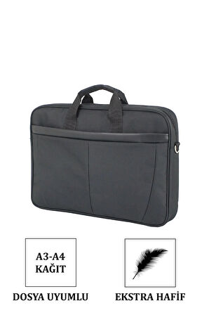 Su Geçirmez Kumaş Darbe Emici Koruma 17,3 Inç Laptop Evrak Çantası