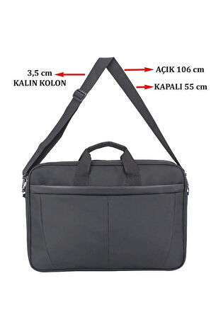 Su Geçirmez Kumaş Darbe Emici Koruma 17,3 Inç Laptop Evrak Çantası