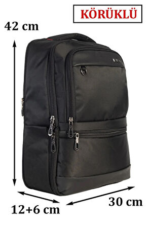 DİAS-AVM Notebook Sırt Çantası 14 inç 15,6 inç Usb Özellikli Darbe Dayanıklı Su İtici Yüzey Körüklü