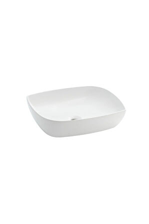 Dies Oval Beyaz Deliksiz Lavabo 50 Cm