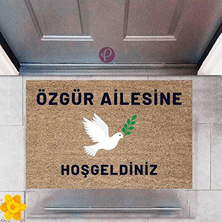 Kapı Önü Paspası Dekoratif Dijital Baskı Kişiye Özel P-2449