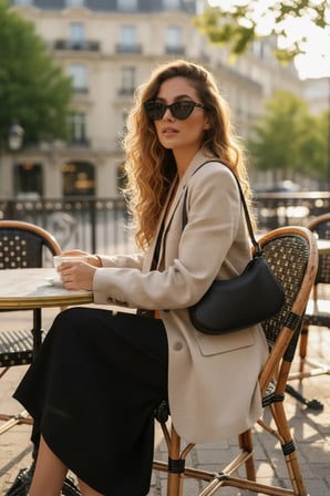 Kadın Baget Omuz Çantası – Minimalist Suni Deri Hobo Koltuk Altı Günlük Çanta