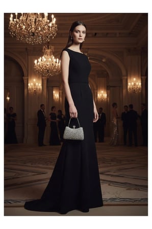 Işıltılı Taşlı Kadın Abiye Çanta Kristal Kilit Detaylı Clutch Portföy Zincir Askılı