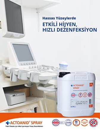 ACTOANID® SPRAY 5 litre | Alkol İçermeyen Yüzey Dezenfektanı