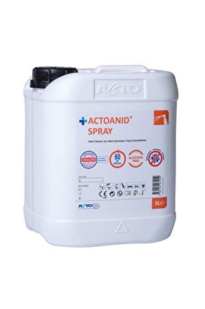 ACTOANID® SPRAY 5 litre | Alkol İçermeyen Yüzey Dezenfektanı