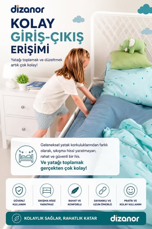 Dizanor Yeni Nesil Sünger Yatak Bariyeri 140 cm