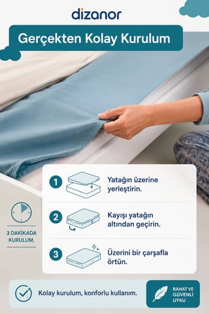 Dizanor Yeni Nesil Sünger Yatak Bariyeri 140 cm