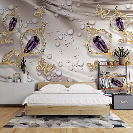 Swarovski Taşlı Duvar Kağıdı Baskı