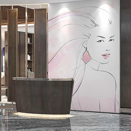 Kadın Güzellik Salonu Duvar Kağıdı Baskı