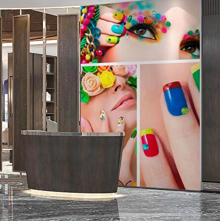 Kadın Güzellik Merkezi-Kuaför Duvar Kağıdı Baskı