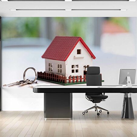 Ev Anahtar Temalı Duvar Kağıdı Baskı