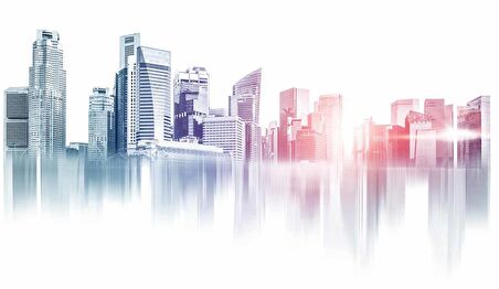 Bina Çizimi Temalı Duvar Kağıdı Baskı