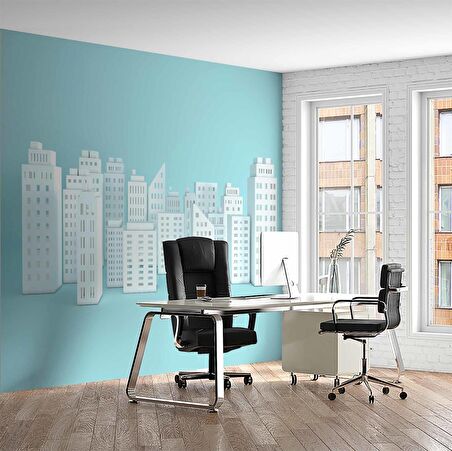 Emlak-Gayrimenkul Temalı Duvar Kağıdı Baskı