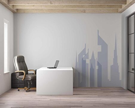 Ev Desenli Emlak Temalı Duvar Kağıdı Baskı