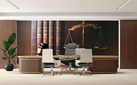 Hukuk Temalı Duvar Kağıdı Baskı