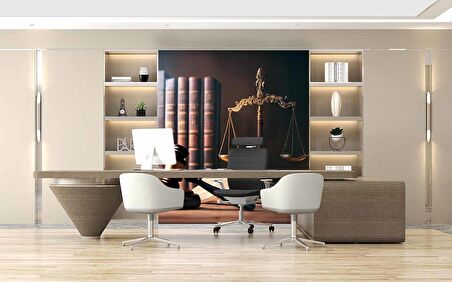 Hukuk Temalı Duvar Kağıdı Baskı