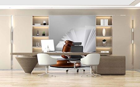 Tokmak Temalı Hukuk Duvar Kağıdı Baskı