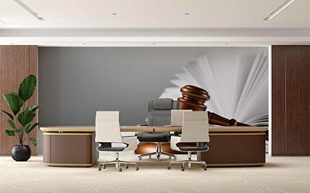 Tokmak Temalı Hukuk Duvar Kağıdı Baskı