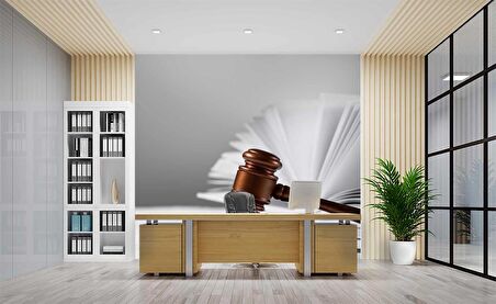 Tokmak Temalı Hukuk Duvar Kağıdı Baskı