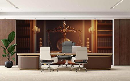 Adalet Temalı Duvar Kağıdı Baskı