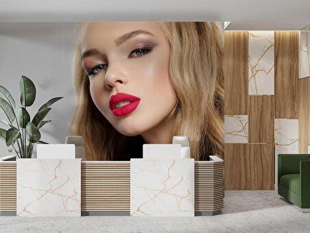 Kadın Kuaför Duvar Kağıdı Baskı