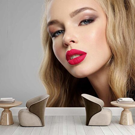 Kadın Kuaför Duvar Kağıdı Baskı