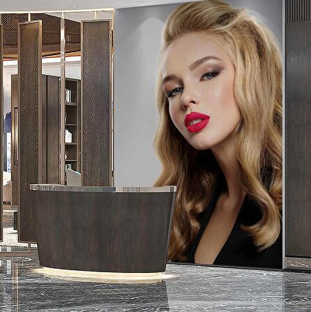 Kadın Kuaför Duvar Kağıdı Baskı