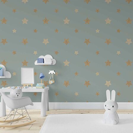 Yıldız Temalı Çocuk Odası Duvar Kağıdı Baskı