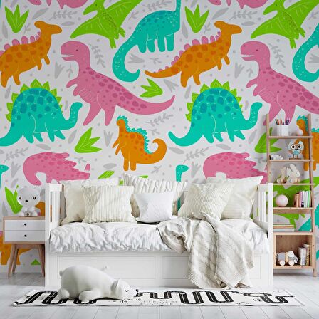 Dinazor Desenli Oyun Odası Duvar Kağıdı Baskı