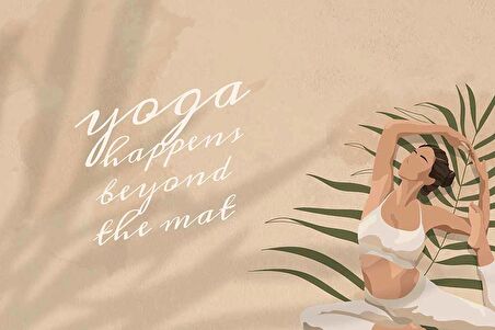 Fitness-Yoga Salonu Duvar Kağıdı Baskı