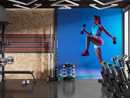 GYM Spor Salonu Duvar Kağıdı Baskı