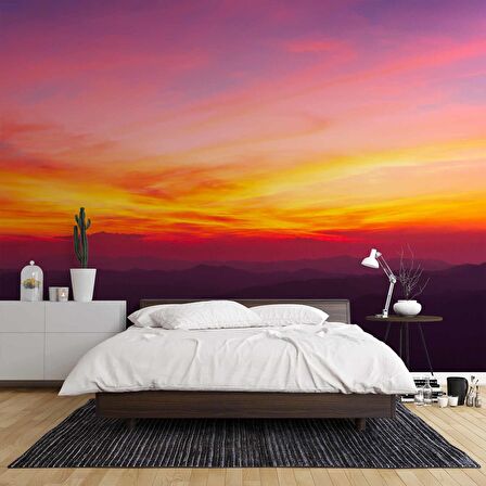 Günbatımı Manzaralı Duvar Kağıdı Baskı