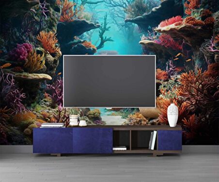 Su Altı Duvar Kağıdı Baskı