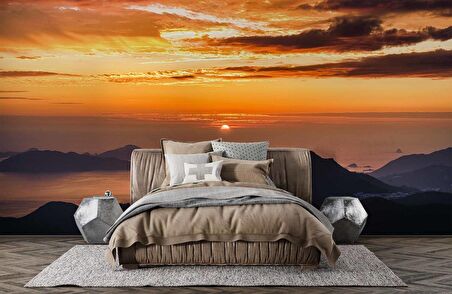 Günbatımı Duvar Kağıdı Baskı