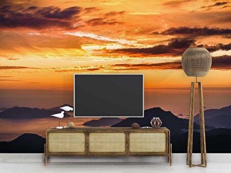 Günbatımı Duvar Kağıdı Baskı