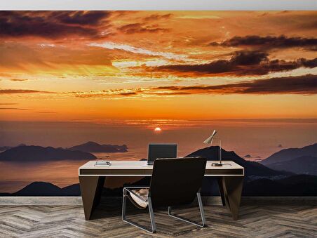 Günbatımı Duvar Kağıdı Baskı