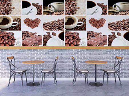 Kahve Cafe Duvar Kağıdı Baskı
