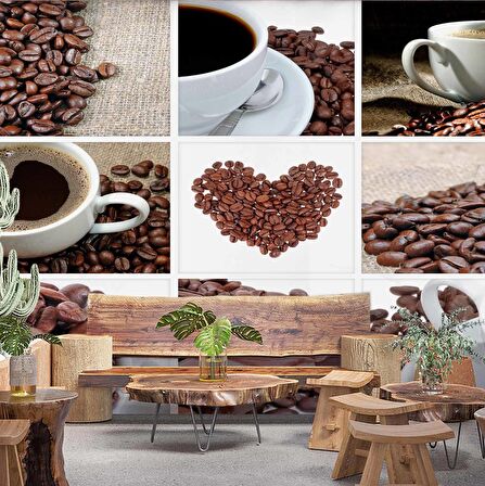 Kahve Cafe Duvar Kağıdı Baskı