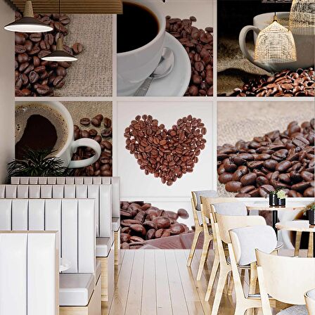 Kahve Cafe Duvar Kağıdı Baskı