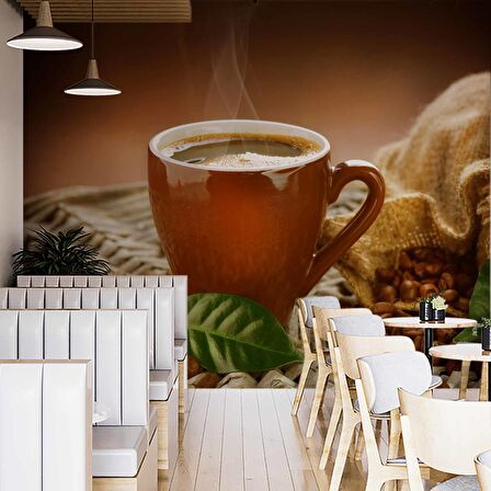 Fincanda Kahve Duvar Kağıdı Baskı