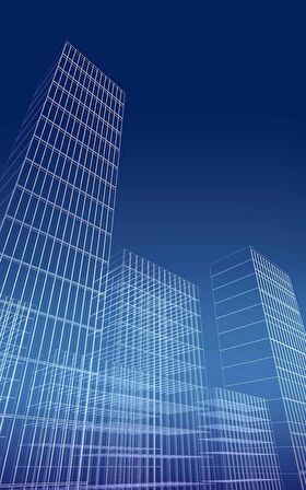 Soyut Bina Emlak ve Gayrimenkul Duvar Kağıdı Baskı