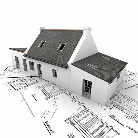 Bina Çizim Emlak ve Gayrimenkul Duvar Kağıdı Baskı