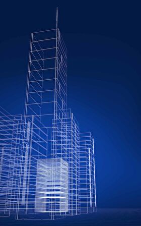 Bina Çizimi Emlak ve Gayrimenkul Duvar Kağıdı Baskı